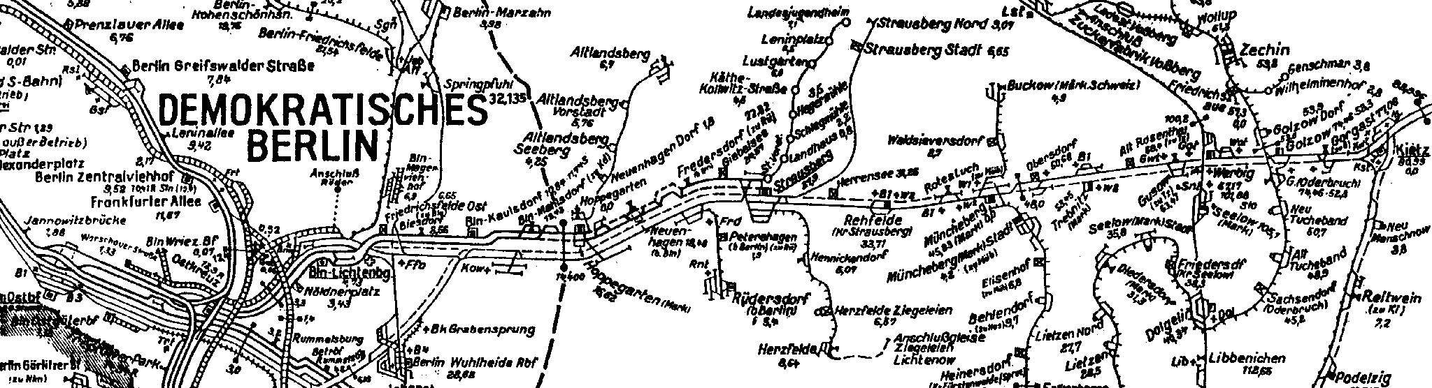 Betriebsstreckenplan 1963